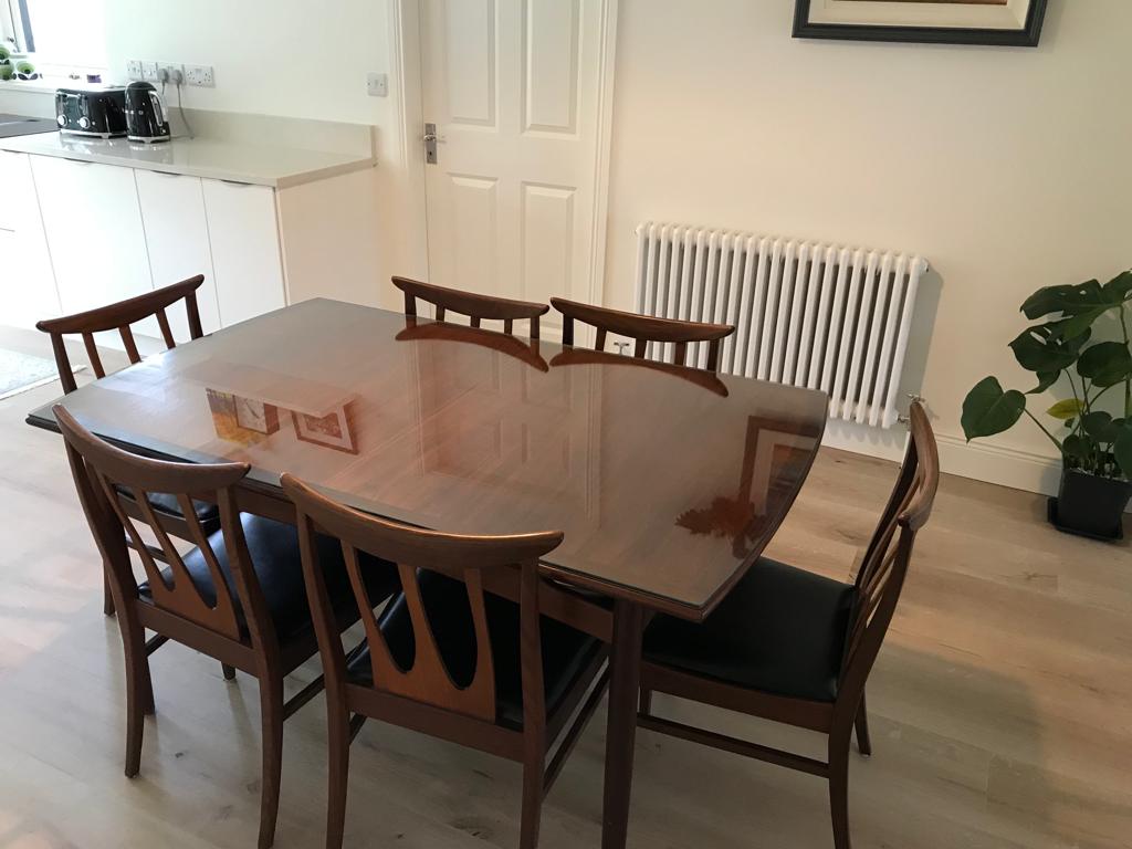 G Plan Brasilia Extended Dining Table & 6 Chairs